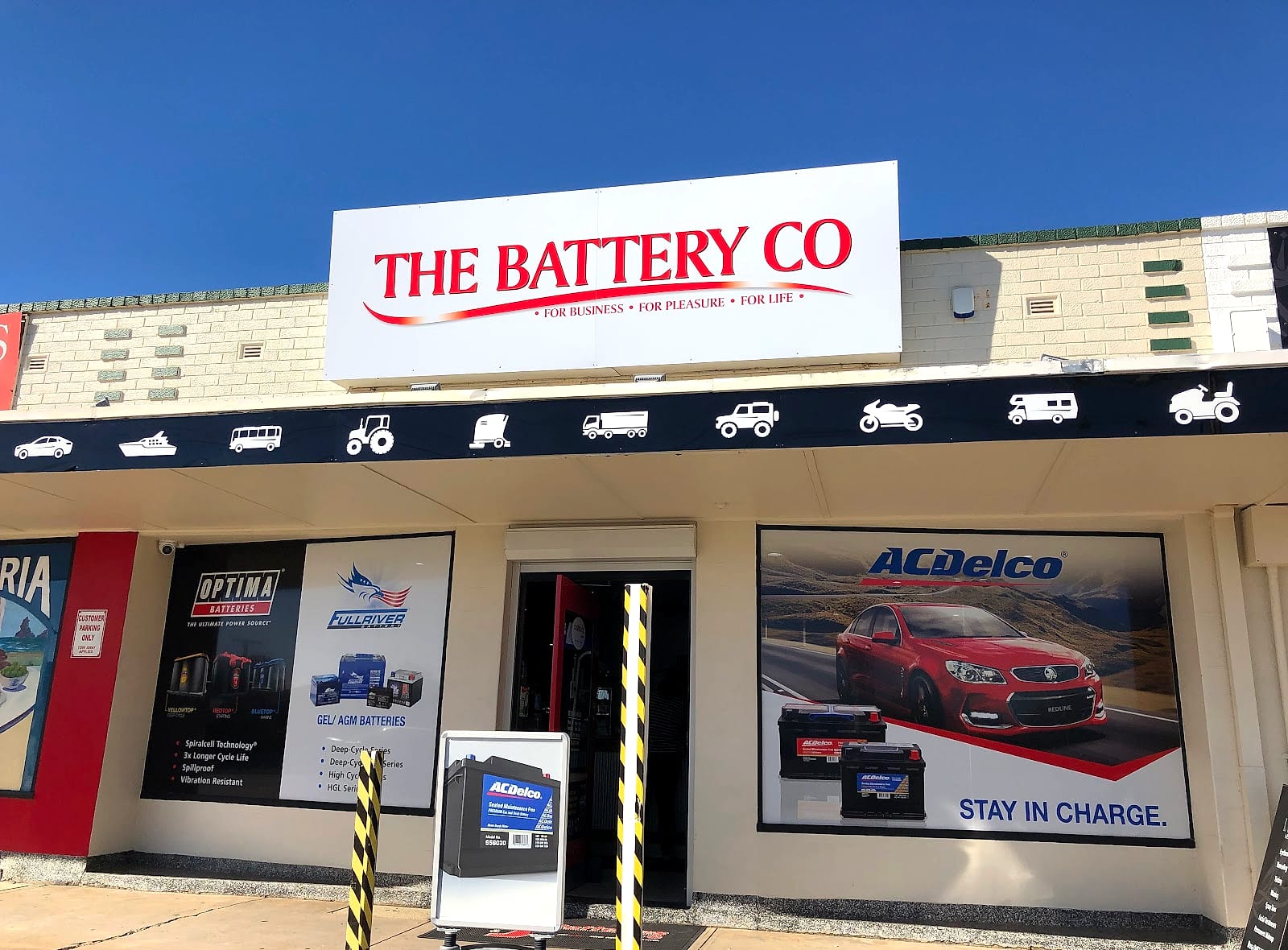 The Battery Co shopfront on Lower North East Road, Campbelltown